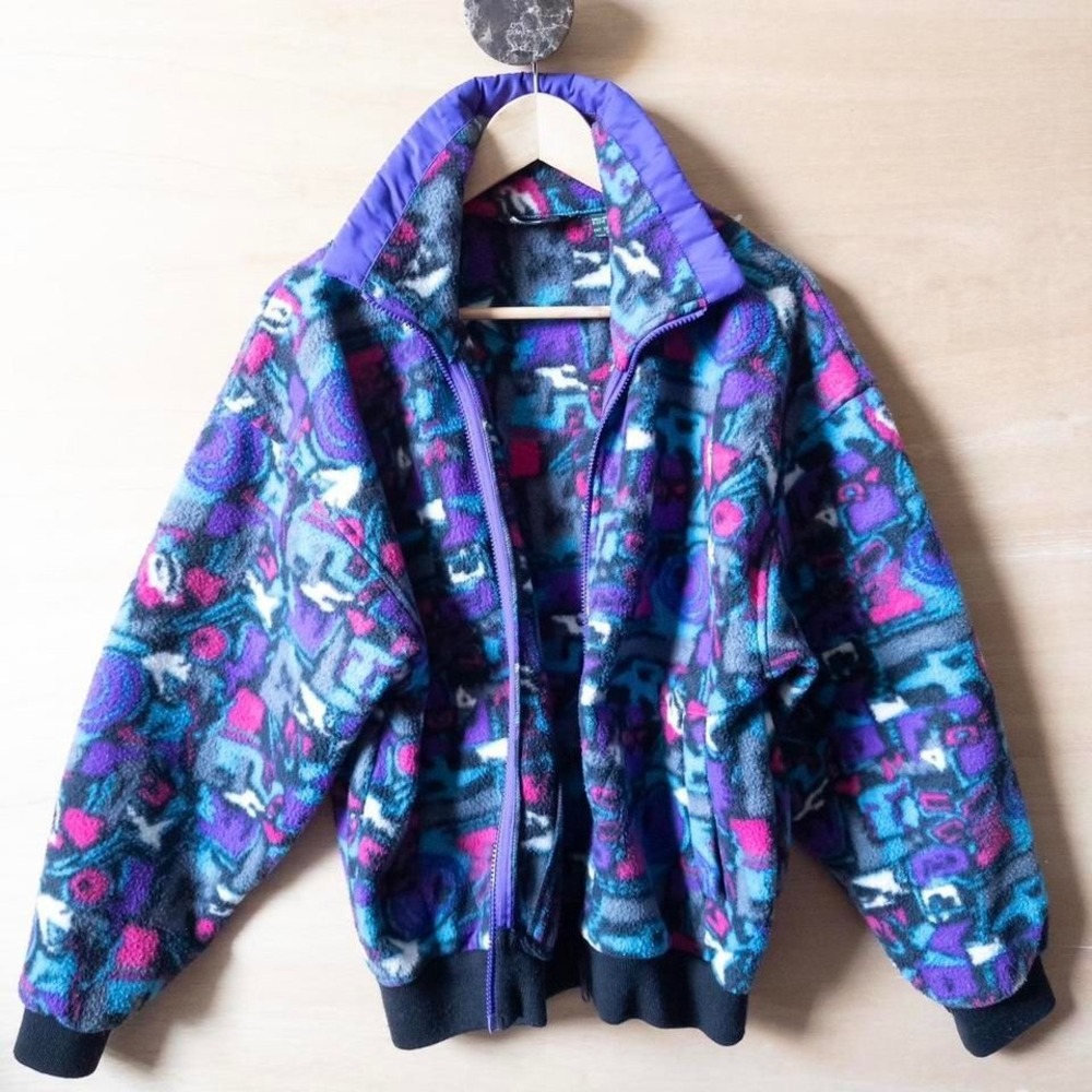 90s vintage cabin creek fleece zip up